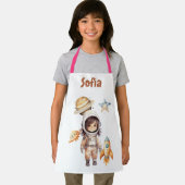かわいい宇宙飛行士宇宙アドベンチャーパーソナライズされた エプロン (インサイチュ)
