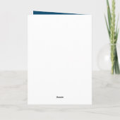 かわいい宇宙飛行士宇宙ブルー銀河系キッズ第8誕生日 カード (裏面)