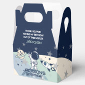 かわいい宇宙飛行士誕生日 フェイバーボックス (オープン)