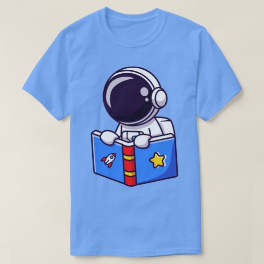かわいい宇宙飛行士読の著書 Tシャツ (デザイン正面)