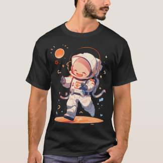 かわいい宇宙飛行士 Tシャツ