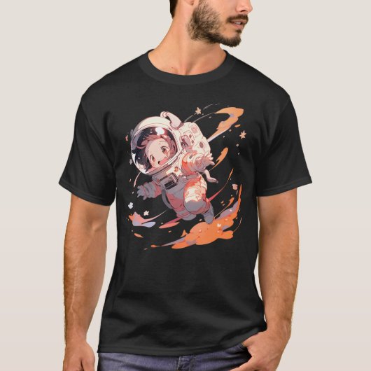 かわいい宇宙飛行士 Tシャツ (正面)