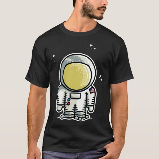 かわいい宇宙飛行士 Tシャツ (正面)