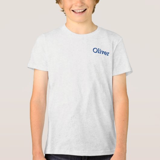 かわいい宇宙 外太陽系 名前入り トライブレンドＴシャツ (正面)