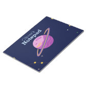 かわいい宇宙 外太陽系 名前入り ノートパッド (アングル)