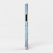 かわいい宇宙 - 宇宙飛行士と笑顔の月 Case-Mate iPhoneケース (裏面/右)