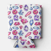 かわいい宝石のパターン 缶クーラー (裏面)