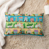 かわいい家たち ランバークッション (ブランケット)