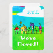 かわいい家に引越しました 案内状 (正面/裏面)