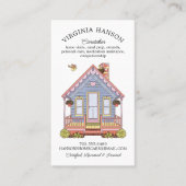 かわいい家の介護サービス独身のサイド 名刺 (正面)