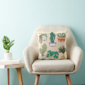 かわいい家の植物のセットをポット。植カラフル物 クッション (椅子)