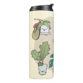 かわいい家の植物のセットをポット。植カラフル物 タンブラー (回転左)