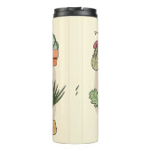 かわいい家の植物のセットをポット。植カラフル物 タンブラー (裏面)