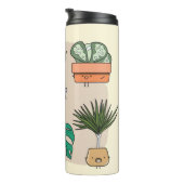 かわいい家の植物のセットをポット。植カラフル物 タンブラー (回転右)
