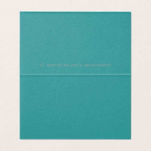 かわいい家庭教師先生チョークスティック図オングリーン 名刺 (内部フラット)