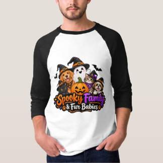 かわいい家族とペットのハロウィン | 愛犬と愛猫 Tシャツ