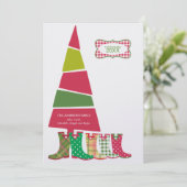 かわいい家族のクリスマスカード シーズンカード (スタンド正面)