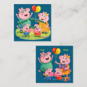 かわいい家族のバレンタインデー、オーダーメイドの愛らしいカード ノートカード (正面/裏面)