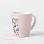 かわいい家族のラテマグ - 父の日のギフト カフェラテマグ (右アングル)