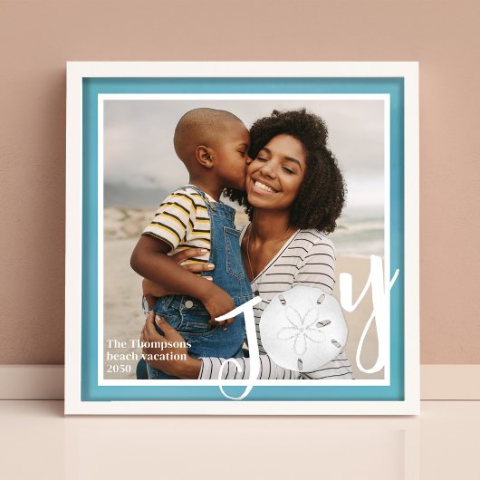 かわいい家族の写真の喜びパーソナライズされた フォトプリント