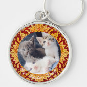 かわいい家族の写真ペットキープサキーチェーン キーホルダー (正面)