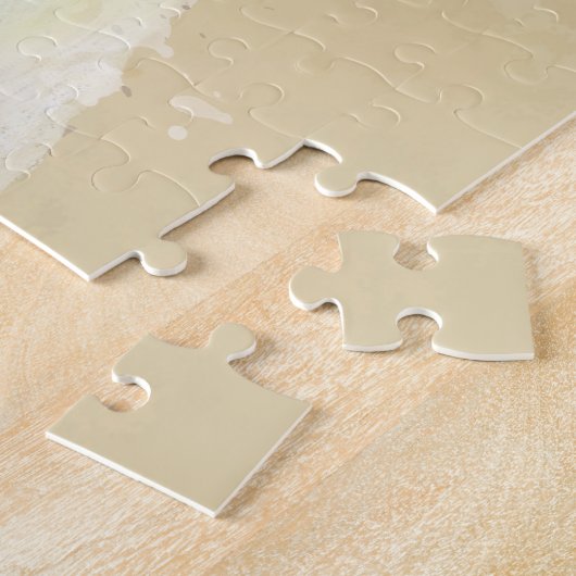 かわいい家族の友達が動物を封印 ジグソーパズル (側面)