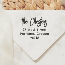 かわいい家族の名前と住所 セルフインキングスタンプ