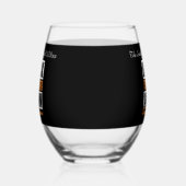 かわいい家族の名前を追加する日付懇親会 ステムなしワイングラス (左)