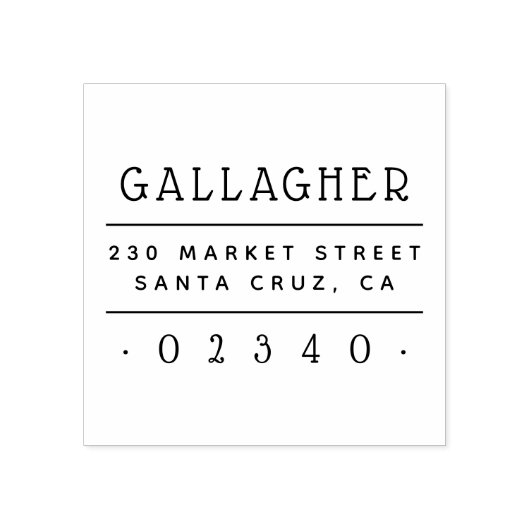 かわいい家族の名前カスタム差出人住所 ラバースタンプ (インプリント)