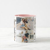 かわいい家族の日フォトコラージコーヒーマグ マグカップ (中央)