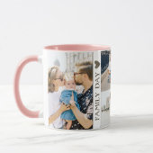 かわいい家族の日フォトコラージコーヒーマグ マグカップ (左)