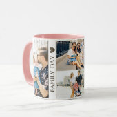 かわいい家族の日フォトコラージコーヒーマグ マグカップ (正面左)
