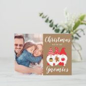 かわいい家族の格言クリスマスフォト シーズンカード (スタンド正面)