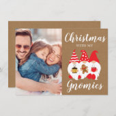 かわいい家族の格言クリスマスフォト シーズンカード (正面/裏面)