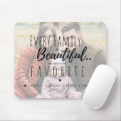 かわいい家族は美しい引用文家族の写真 マウスパッド (マウス)