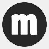 かわいい家族ハロウィンチーム衣装マッチングおもしろいm ラウンドシール (正面)