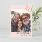 かわいい家族バレンタインピンクXO シーズンカード (スタンド正面)