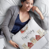 かわいい家族伝統的のサンタ・クリスマス アクセントクッション