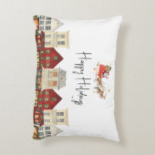 かわいい家族伝統的のサンタ・クリスマス アクセントクッション (裏面(縦))