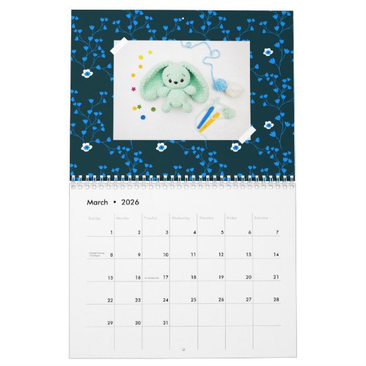 かわいい家族。クリエイティブかぎ カレンダー (3月 2026)