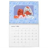 かわいい家族。クリエイティブかぎ カレンダー (1月 2024)