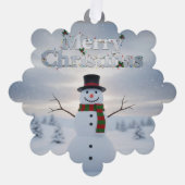 かわいい家族 メリークリスマス オーナメントカード (正面)