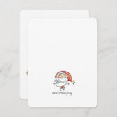 かわいい家族(男の子+女の子)漫画イラストレーション シーズンカード (正面/裏面)