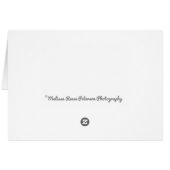 かわいい家禽馬の動物カスタム誕生日カード (裏面横)