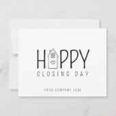 かわいい家 ハッピークロージングデー カード (正面)