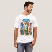 かわいい家 Tシャツ (正面フル)