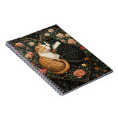 かわいい寄せ集め猫のフローラハート ノートブック (右側)