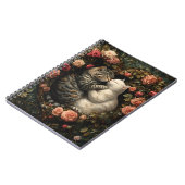 かわいい寄せ集め猫のフローラハート ノートブック (左側)