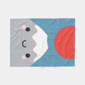 かわいい富士山サン フリースブランケット (正面(横))