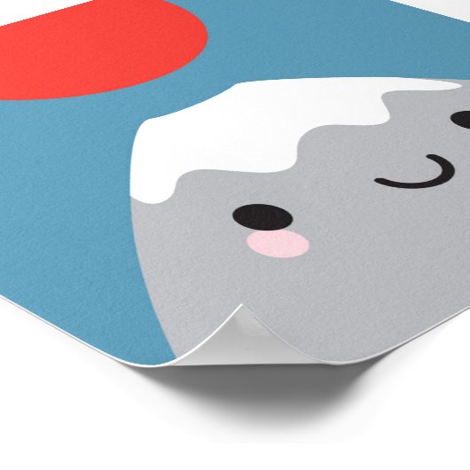 かわいい富士山サン ポスター (角)